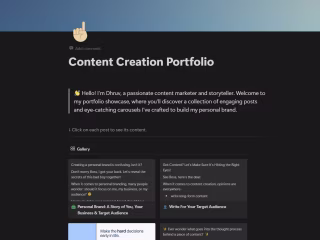 Content Creation for my Personal Brand