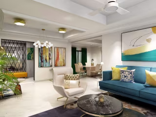 Lux Meets Bold Colours: Private Residential 