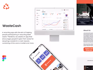 WasteCash Admin App & Landing Page
