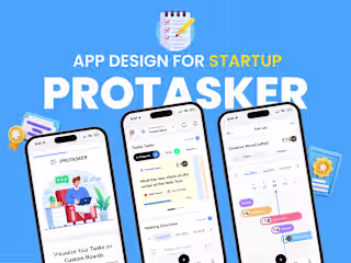 ✅ Protasker - Task Management Mobile App Design 🗓️ 