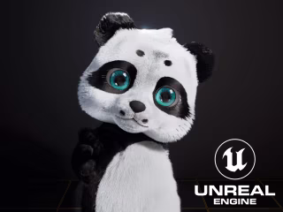 UE5 Panda Groom Setup With Physics