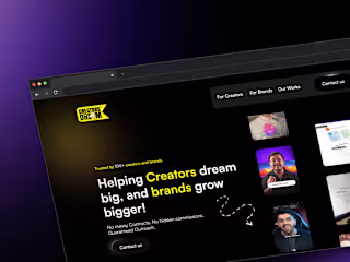 High-Converting Landing Page for Creator Dream
