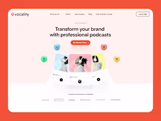 🎙️ Podcast Website Hero Design 🎨