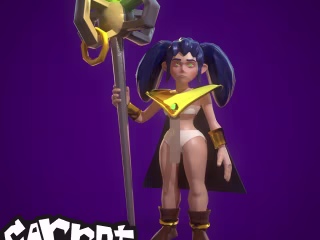 Carrot Monster Mobile Game Character
