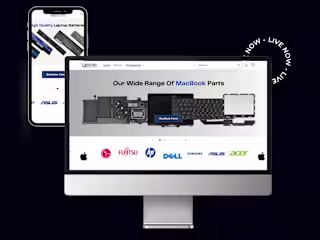 Laptop Parts Website Design & Development
