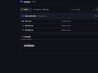 notes web application