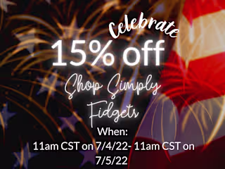 Simply Fidgets July 4th IG Discount Story Poster