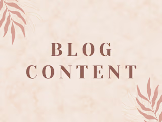 Blog Content Samples