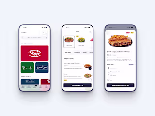 Happy Delivery - Food delivery iOS app redesign