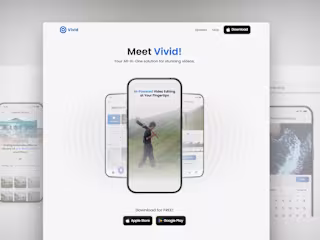 Vivid - App Showcase Website