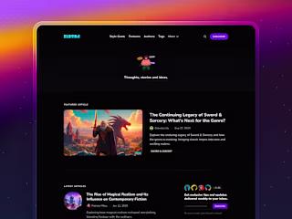 Elrond — Framer Blog Theme / Design + Development