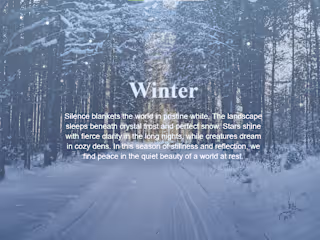 Seasonal Odyssey | An Interactive Journey