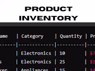 Product Inventory
