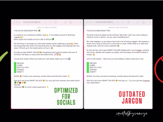 Social media captions