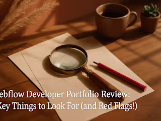 Webflow Developer Portfolio Review: 7 Key Things to Look For (and Red Flags!)