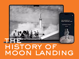 Moon Landing Web Design