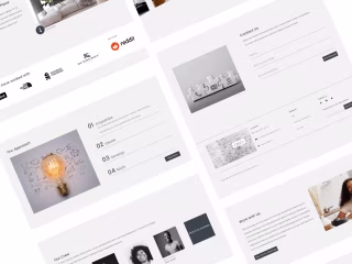 DECI Interiors website: Web design