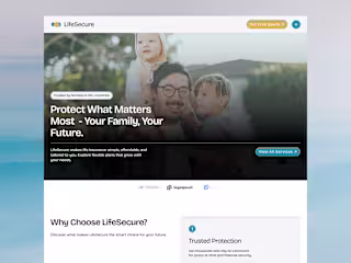 LifeSecure - Framer Template for Insurance Providers