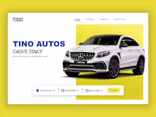 CAR RENTAL WEBSITE LANDING PAGE