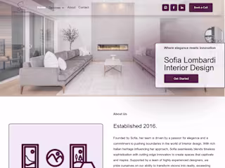 Interior Design Squarespace Website
