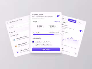 Modern UI Design for Cloud Management System