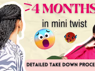 TAKING DOWN A 4 MONTH OLD PROTECTIVE STYLE🥴🥵 - YouTube