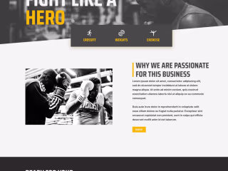 Gym Website Design