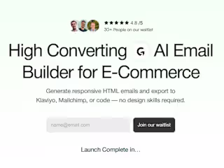 Galio: AI Email Builder for E-commerce – Design & Export in Min…