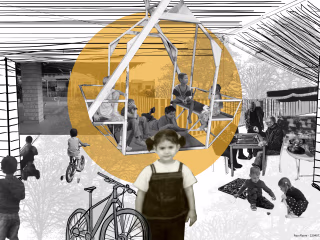 childhood collage work