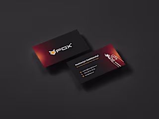Business card design for "FOX"