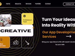 Takelanii Tech Startup - App Development Landing Page