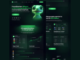 PepeStarter Landing Page