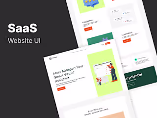 SaaS Website UI