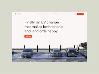 Elegant website for at-home EV charging company