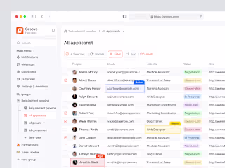 CRM SaaS Dashboard - Table View | Dashboard