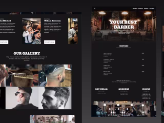 Your Best Barber - Responsive Framer Template
