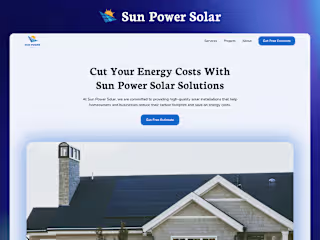 Sun Power Solar 🌞 - Solar Company Website