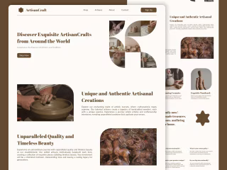 Artisan Craft Landing Page