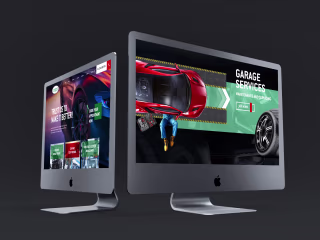 Car repair and bodyshop garage