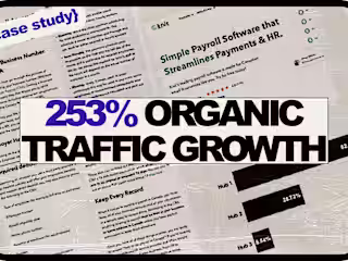 253% SEO Traffic Growth for B2B Payroll SaaS