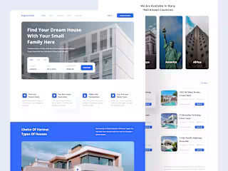 Enigma home | Website design