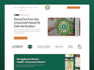 Seed Oil Scout - Restaurant Landing Page