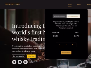 Introducing the world’s first NFT whisky trading using ERC721A
