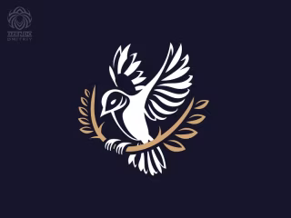 Bird With A Branch Logo
