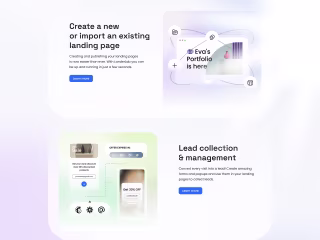 No-code tool - Landing Page