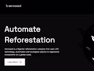 Aeroseed: Website for a Reforestation Company