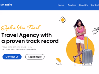 Travel Agency Landing Page on Behance