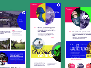 Bold design for growth agency.