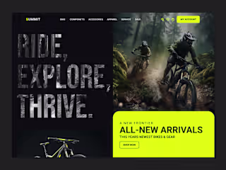 Summit Bike and Cycling Gear - Web Design
