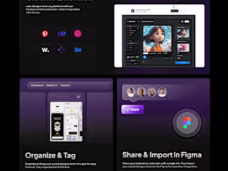 Landing Page – SaaS for Designers' Inspiration Management